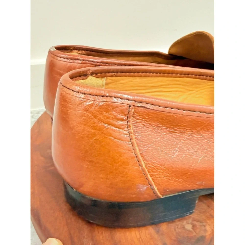 Nunn Bush Tan Leather Tassel Loafers
